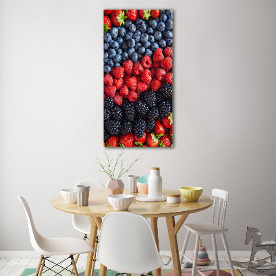 Cuadro de metacrilato vertical Frutos del bosque
