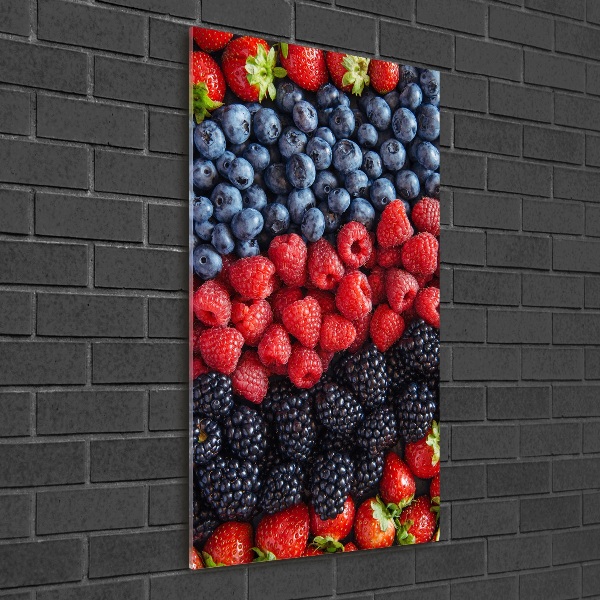 Cuadro de metacrilato vertical Frutos del bosque