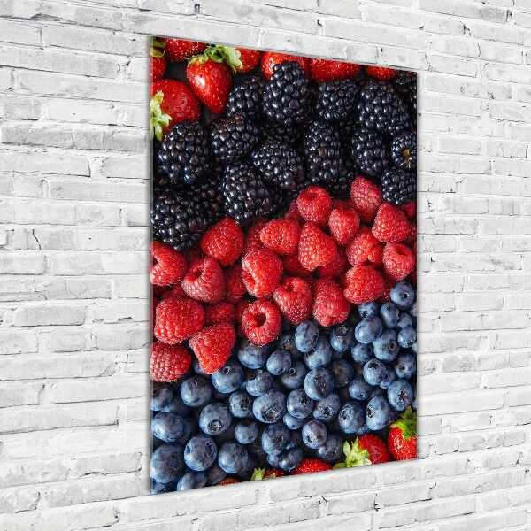 Cuadro de metacrilato vertical Frutos del bosque