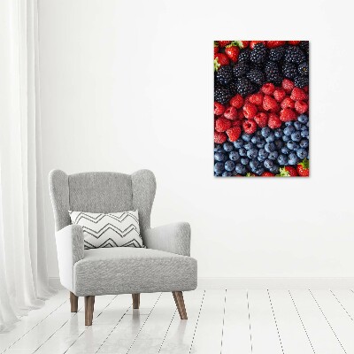 Cuadro de metacrilato vertical Frutos del bosque