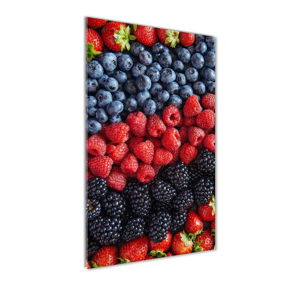 Cuadro de metacrilato vertical Frutos del bosque