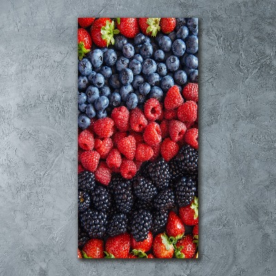 Cuadro de metacrilato vertical Frutos del bosque
