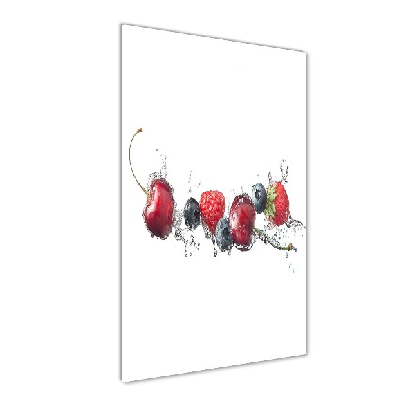 Cuadro de metacrilato vertical Frutos del bosque