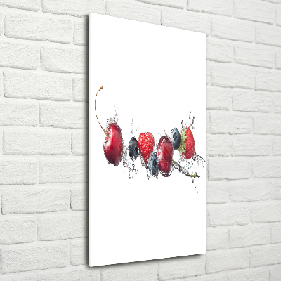 Cuadro de metacrilato vertical Frutos del bosque