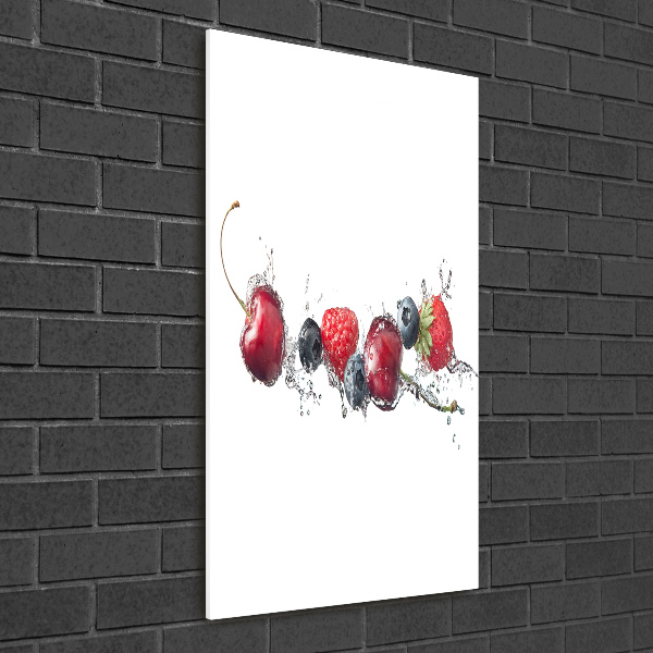 Cuadro de metacrilato vertical Frutos del bosque