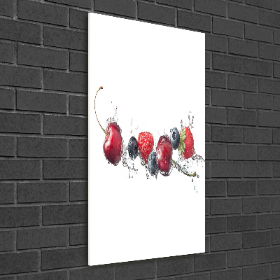 Cuadro de metacrilato vertical Frutos del bosque