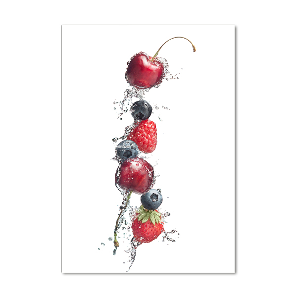 Cuadro de metacrilato vertical Frutos del bosque