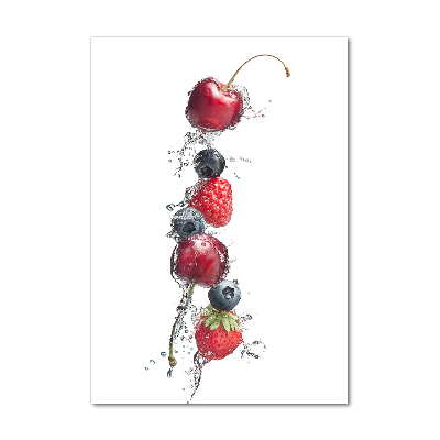 Cuadro de metacrilato vertical Frutos del bosque