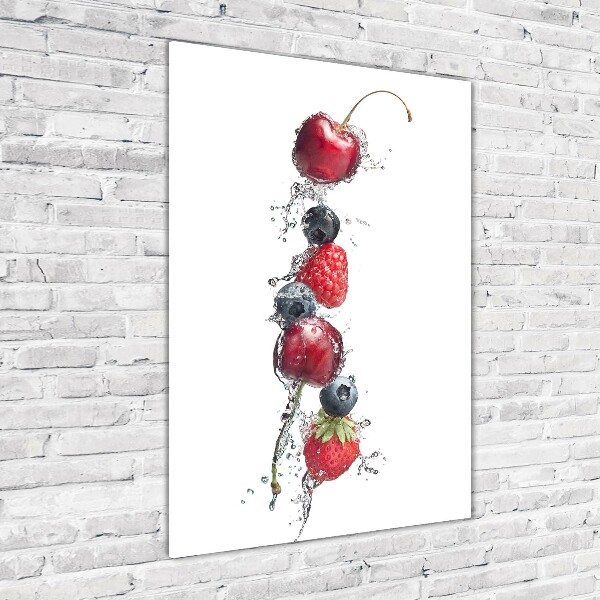 Cuadro de metacrilato vertical Frutos del bosque