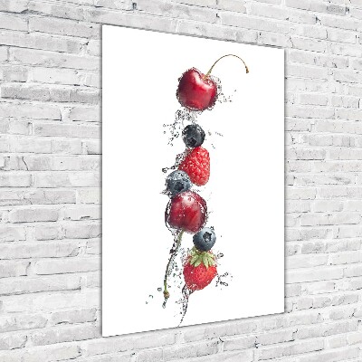 Cuadro de metacrilato vertical Frutos del bosque