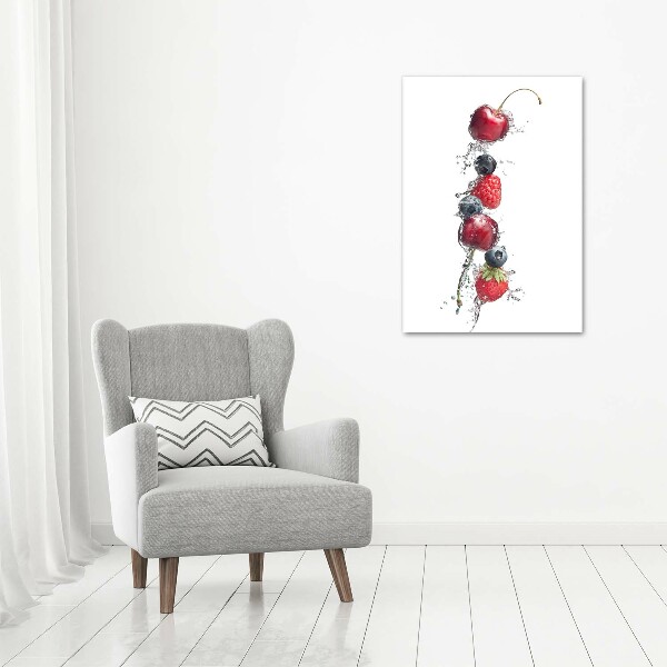 Cuadro de metacrilato vertical Frutos del bosque