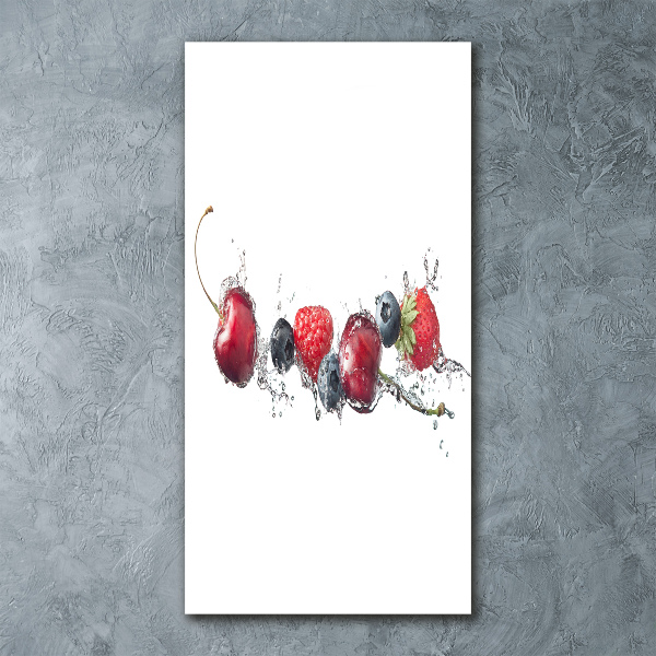 Cuadro de metacrilato vertical Frutos del bosque