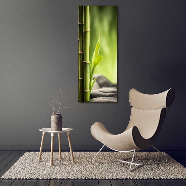 Cuadro decorativo en acrílico brillante vertical Bambú