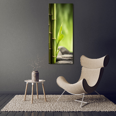 Cuadro decorativo en acrílico brillante vertical Bambú