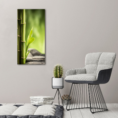 Cuadro decorativo en acrílico brillante vertical Bambú