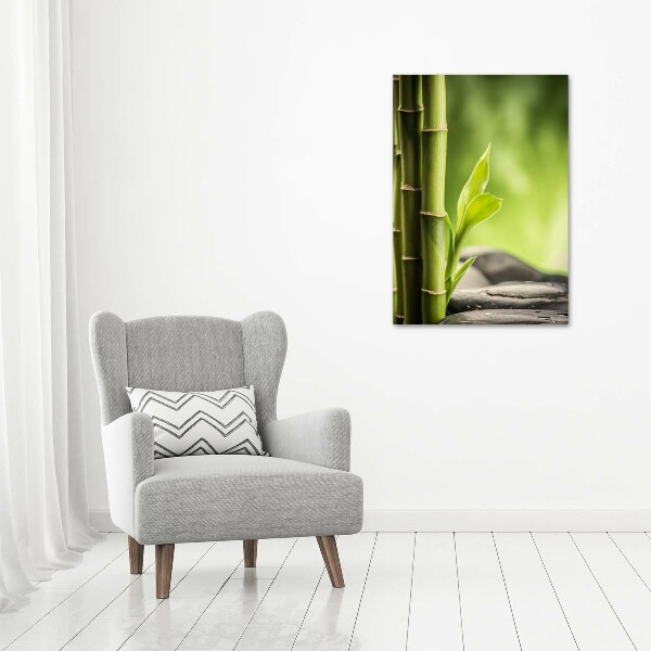 Cuadro decorativo en acrílico brillante vertical Bambú