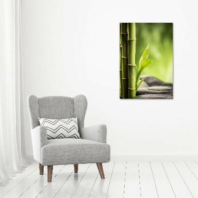 Cuadro decorativo en acrílico brillante vertical Bambú