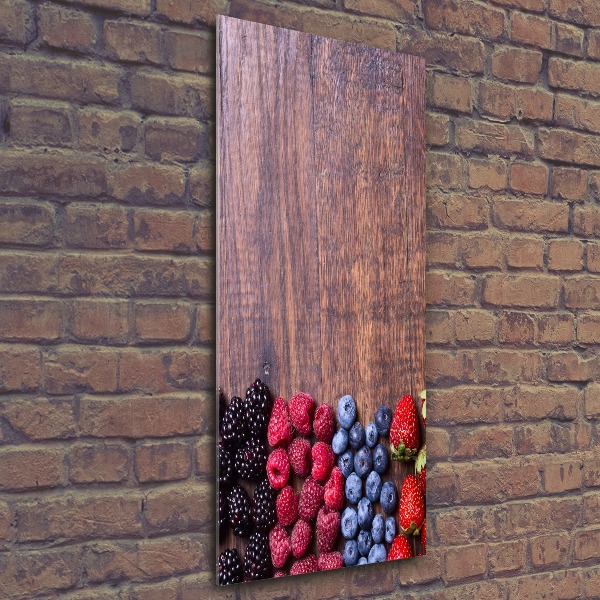 Impresión en metacrilato de alta calidad vertical Frutos del bosque