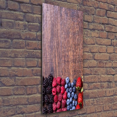 Impresión en metacrilato de alta calidad vertical Frutos del bosque