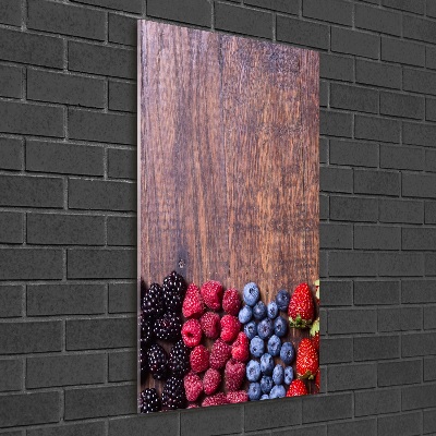 Impresión en metacrilato de alta calidad vertical Frutos del bosque