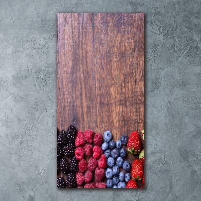 Impresión en metacrilato de alta calidad vertical Frutos del bosque