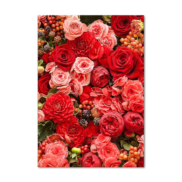 Cuadro de metacrilato vertical Un ramo de flores