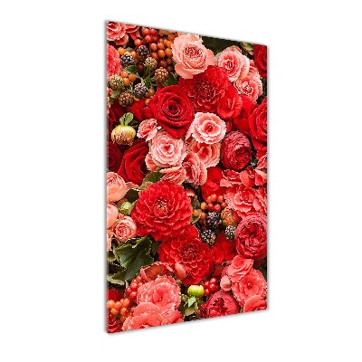 Cuadro de metacrilato vertical Un ramo de flores