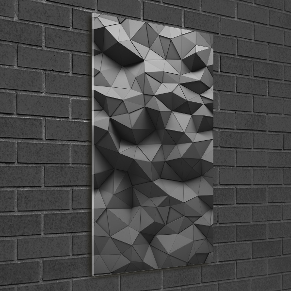 Cuadro de metacrilato moderno efecto cristal vertical Fondo 3D abstracto