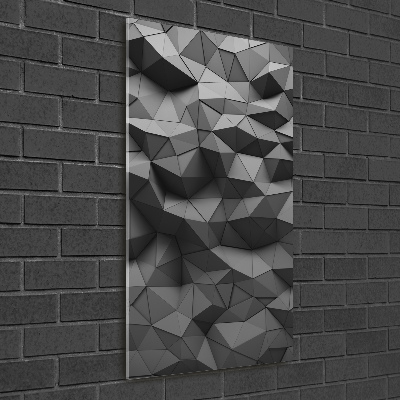 Cuadro de metacrilato moderno efecto cristal vertical Fondo 3D abstracto