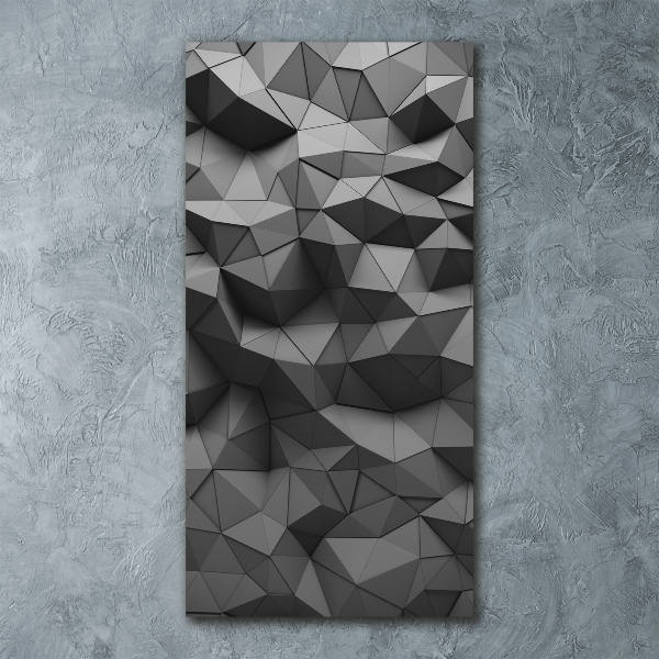 Cuadro de metacrilato moderno efecto cristal vertical Fondo 3D abstracto