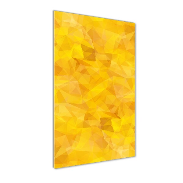 Cuadro decorativo en acrílico brillante vertical Triángulos abstractos