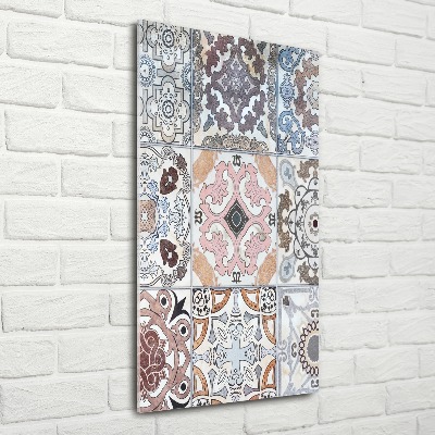 Cuadro decorativo en acrílico brillante vertical Azulejos de cerámica