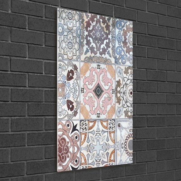 Cuadro decorativo en acrílico brillante vertical Azulejos de cerámica
