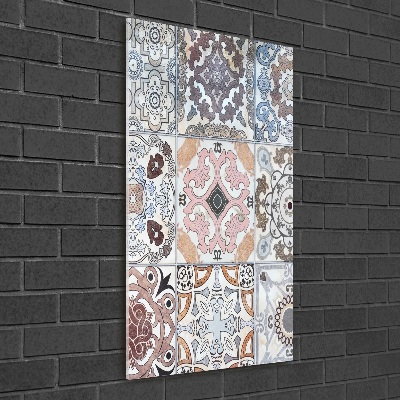 Cuadro decorativo en acrílico brillante vertical Azulejos de cerámica