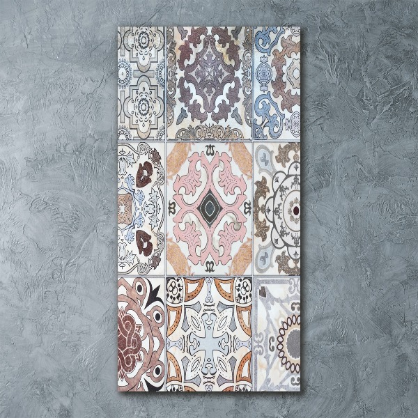 Cuadro decorativo en acrílico brillante vertical Azulejos de cerámica