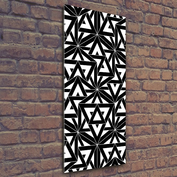 Cuadro de metacrilato vertical Fondo geométrico