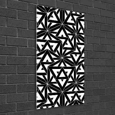Cuadro de metacrilato vertical Fondo geométrico
