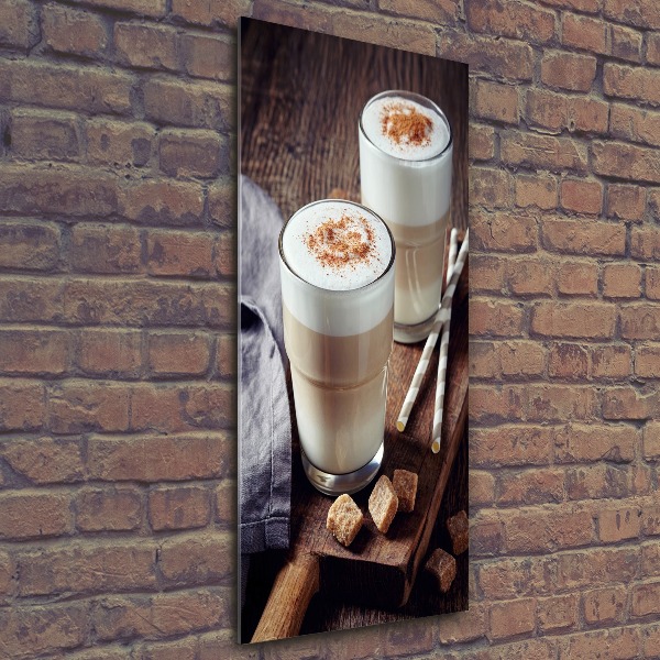Cuadro de metacrilato vertical Café con leche