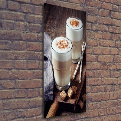 Cuadro de metacrilato vertical Café con leche
