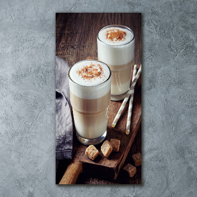 Cuadro de metacrilato vertical Café con leche