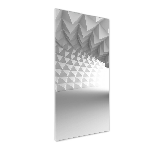 Cuadro de metacrilato moderno efecto cristal vertical Túnel abstracto