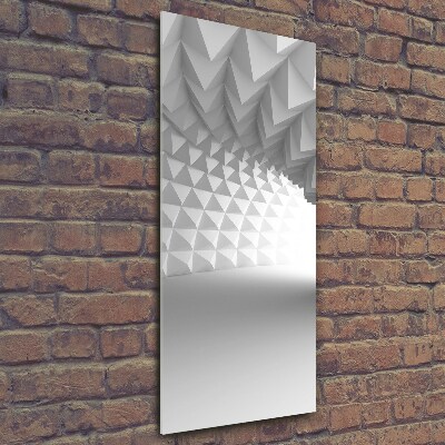 Cuadro de metacrilato moderno efecto cristal vertical Túnel abstracto