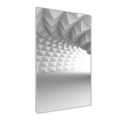 Cuadro de metacrilato moderno efecto cristal vertical Túnel abstracto