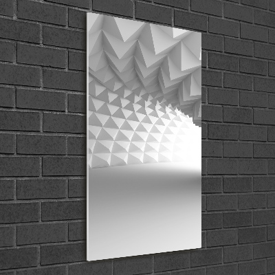 Cuadro de metacrilato moderno efecto cristal vertical Túnel abstracto