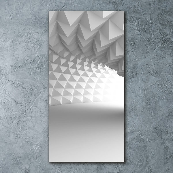 Cuadro de metacrilato moderno efecto cristal vertical Túnel abstracto