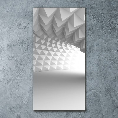 Cuadro de metacrilato moderno efecto cristal vertical Túnel abstracto