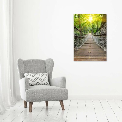 Cuadro decorativo en acrílico brillante vertical Puente colgante