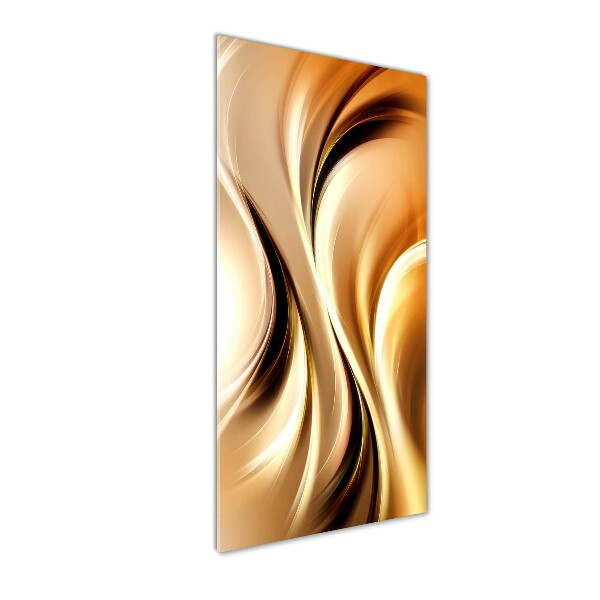 Cuadro decorativo en acrílico brillante vertical Ondas abstractas