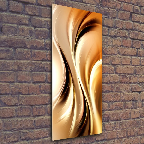 Cuadro decorativo en acrílico brillante vertical Ondas abstractas