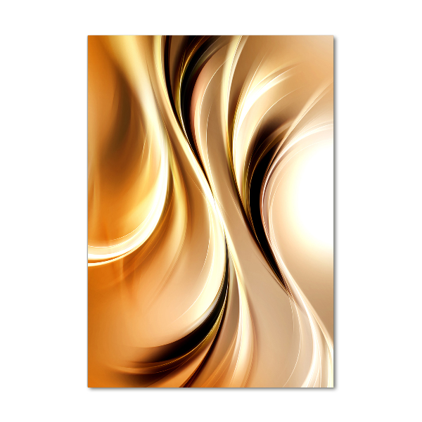 Cuadro decorativo en acrílico brillante vertical Ondas abstractas